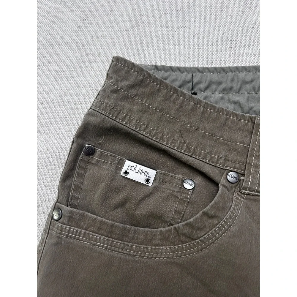 Kuhl Vintage Patina Dye Pants Men's 32x28 Brown Outdoor Hiking Casual Stretch